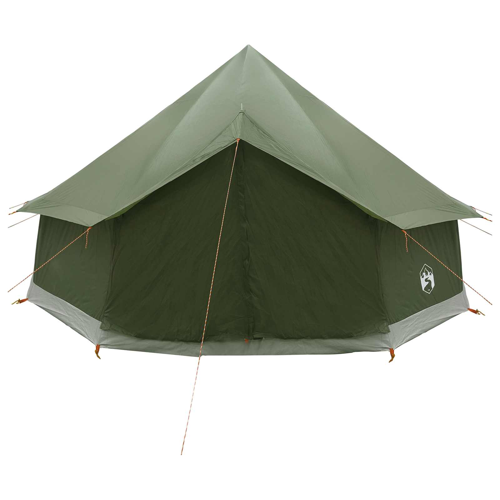 vidaXL Tipi Tent 8-Person Olive Green Polyester and Steel - 400 x 400 x 250 cm