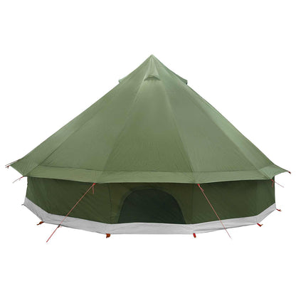 vidaXL Tipi Tent 10-Person Olive Green Polyester and Steel - 500 x 500 x 300 cm