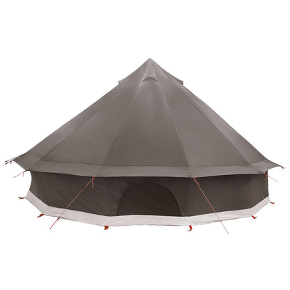 vidaXL Tipi Tent 10-Person Brown Grey Polyester and Steel - 500 x 500 x 300 cm