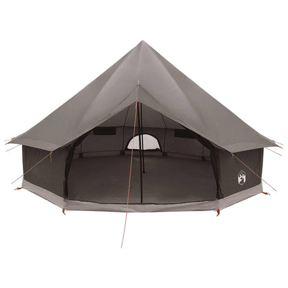 vidaXL Tipi Tent 10-Person Brown Grey Polyester and Steel - 500 x 500 x 300 cm
