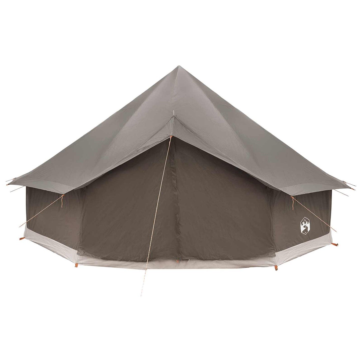 vidaXL Tipi Tent 10-Person Brown Grey Polyester and Steel - 500 x 500 x 300 cm
