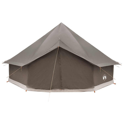 vidaXL Tipi Tent 10-Person Brown Grey Polyester and Steel - 500 x 500 x 300 cm