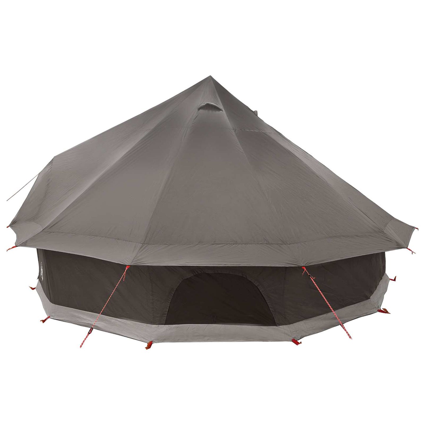 vidaXL Tipi Tent 10-Person Brown Grey Polyester and Steel - 500 x 500 x 300 cm