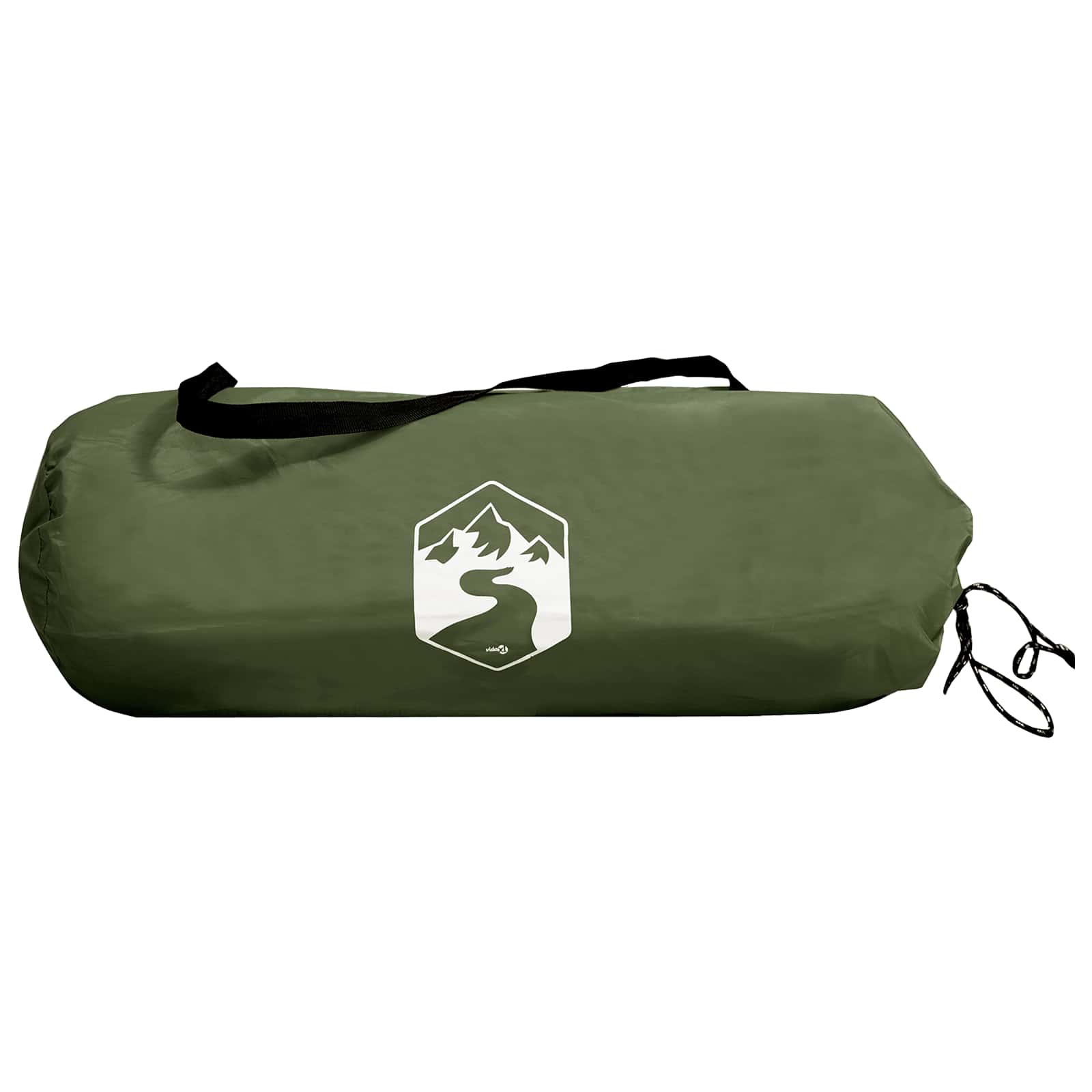 vidaXL Tunnel Tent 215 x 100 x 90 cm Olive Green Polyester and Steel