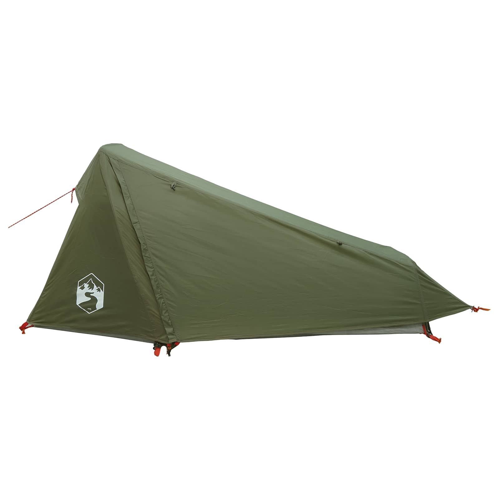 vidaXL Tunnel Tent 215 x 100 x 90 cm Olive Green Polyester and Steel