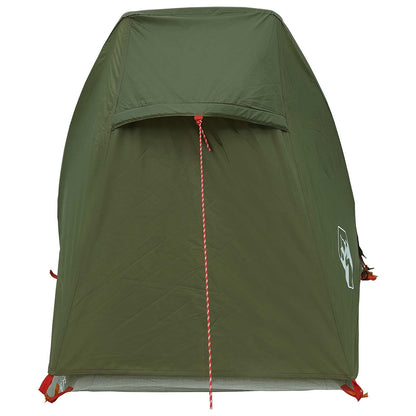 vidaXL Tunnel Tent 215 x 100 x 90 cm Olive Green Polyester and Steel