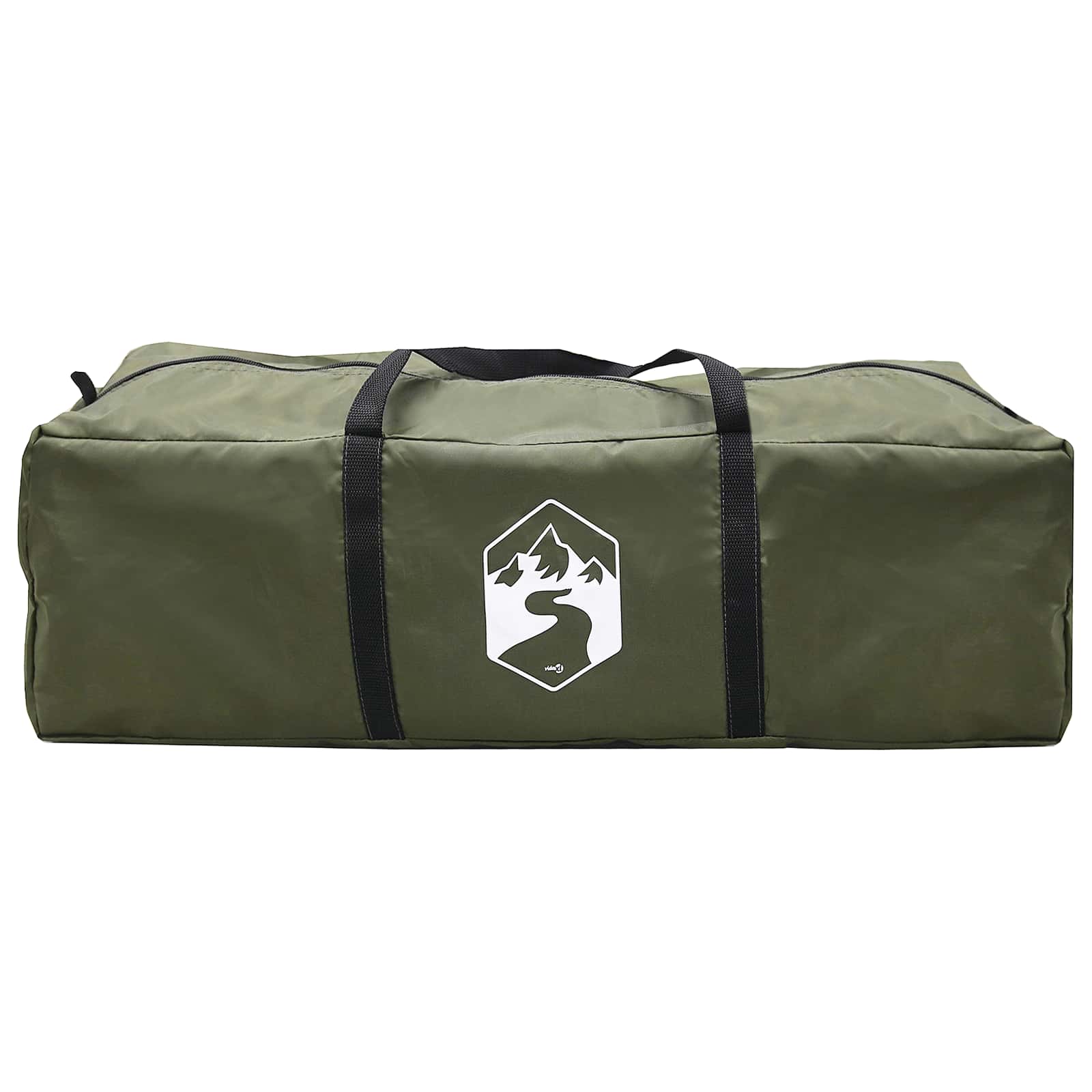 vidaXL Tunnel Tent Olive Green 400 x 260 x 200 cm Polyester and Steel
