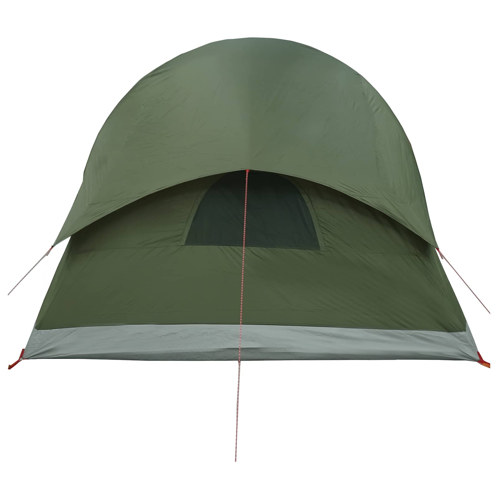vidaXL Cabin Tent 4-Person Olive Green Polyester and Steel - 488 x 244 x 183 cm