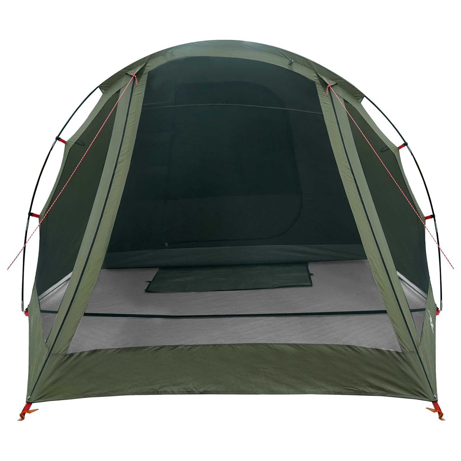 vidaXL Cabin Tent 4-Person Olive Green Polyester and Steel - 488 x 244 x 183 cm