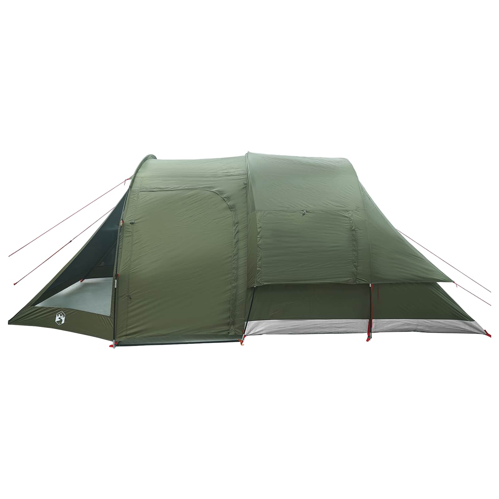 vidaXL Cabin Tent 4-Person Olive Green Polyester and Steel - 488 x 244 x 183 cm
