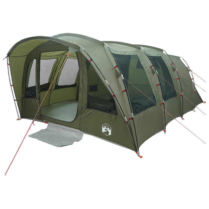 vidaXL Tunnel Tent 427 x 315 x 178 cm Olive Green Polyester and Steel