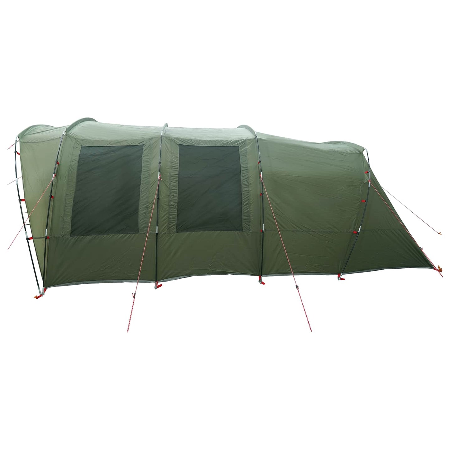 vidaXL Tunnel Tent 427 x 315 x 178 cm Olive Green Polyester and Steel