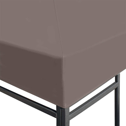 vidaXL Gazebo Cover 300 x 300 cm Taupe Polyester and Steel