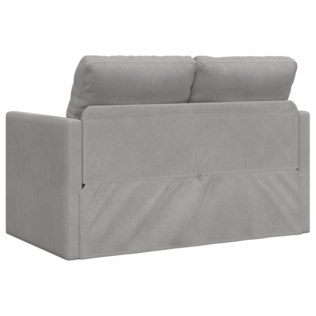 vidaXL Folding Sofa Bed Light Grey 122 x 70 x 60 cm Velvet