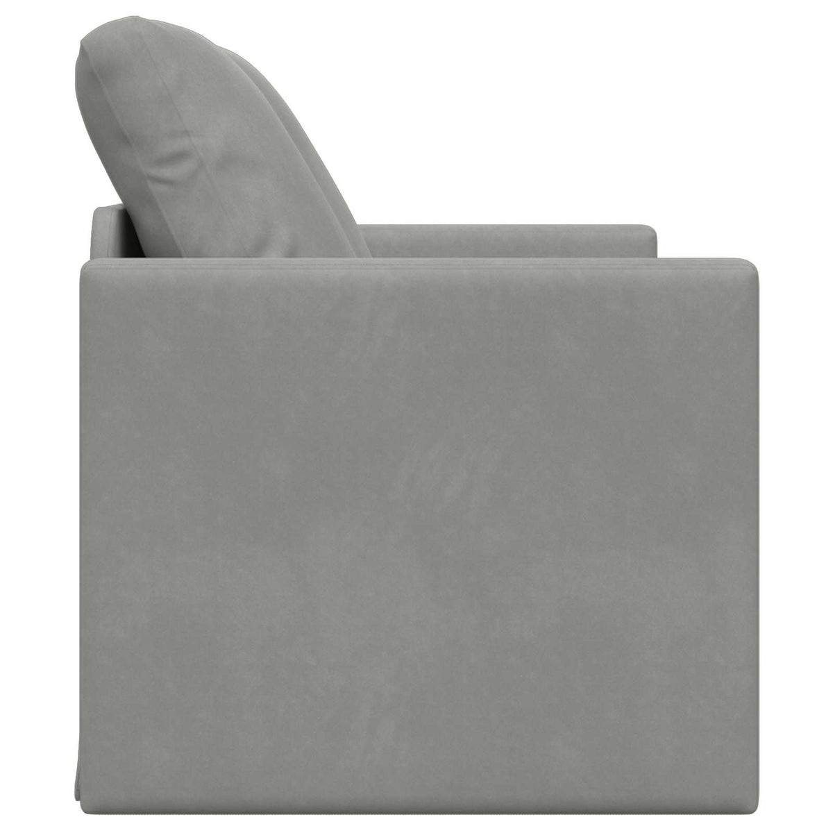 vidaXL Folding Sofa Bed Light Grey 122 x 70 x 60 cm Velvet