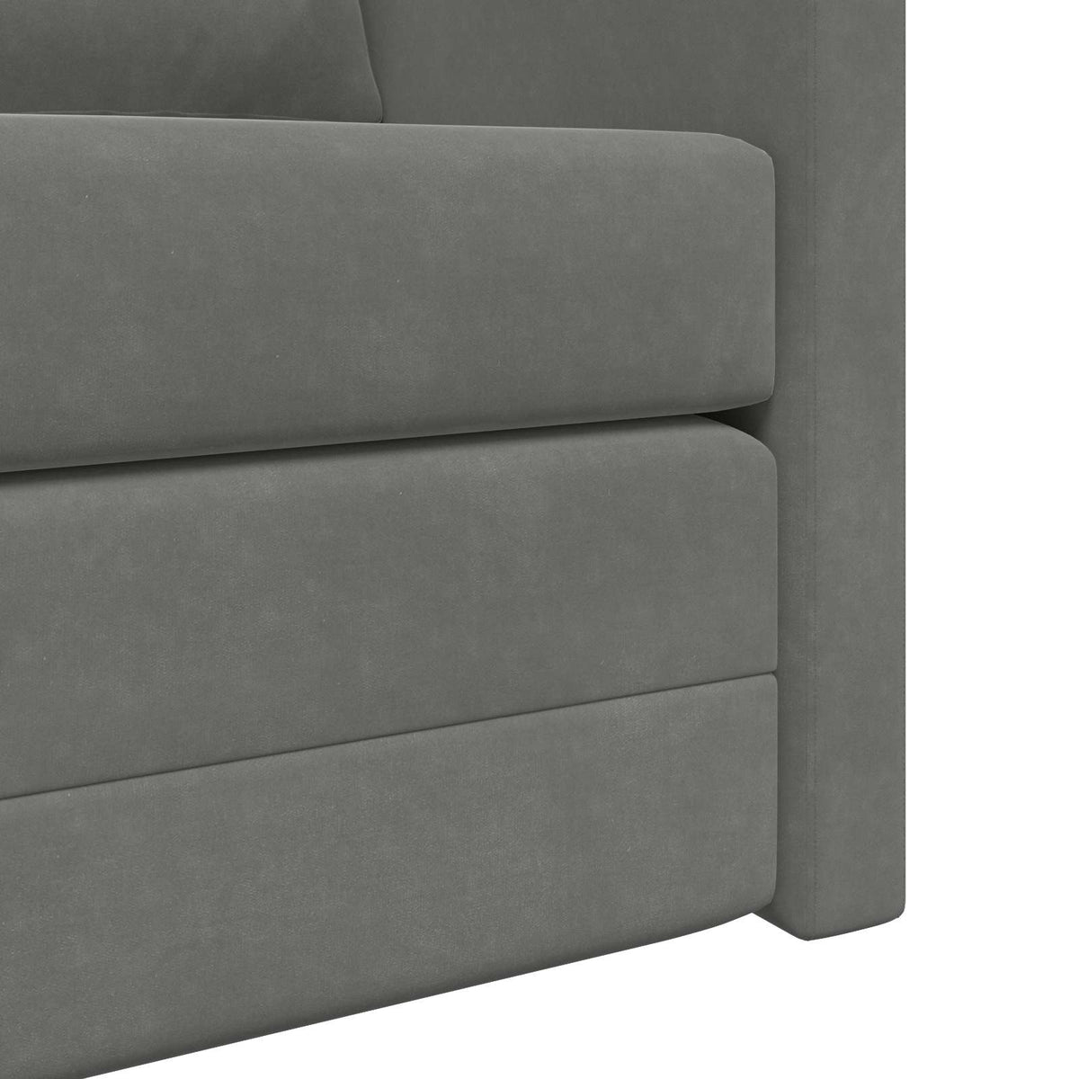 vidaXL Folding Sofa Bed Dark Grey 122 x 70 x 60 cm Velvet