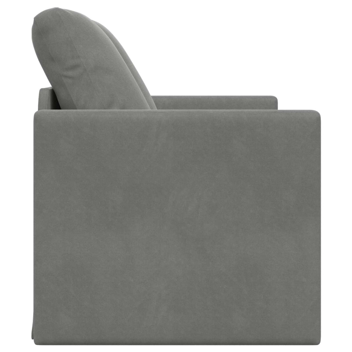 vidaXL Folding Sofa Bed Dark Grey 122 x 70 x 60 cm Velvet