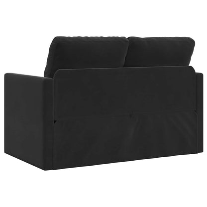 vidaXL Folding Sofa Bed Black 122 x 70 x 60 cm Velvet