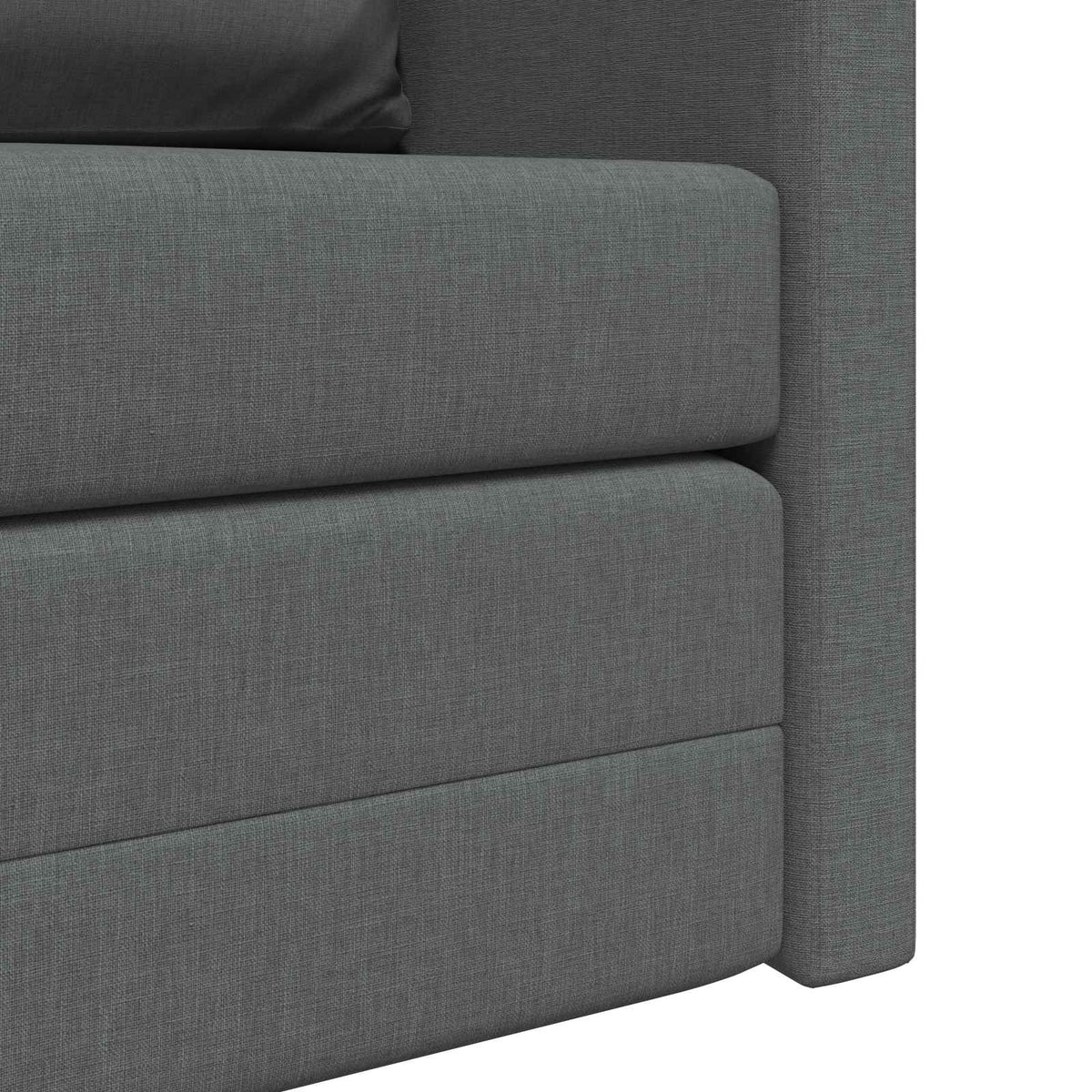 vidaXL Folding Sofa Bed Dark Grey 112 x 60 x 55 cm Fabric