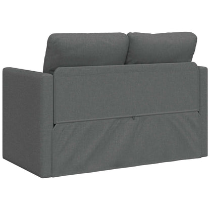 vidaXL Folding Sofa Bed Dark Grey 112 x 60 x 55 cm Fabric
