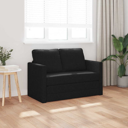 vidaXL Folding Sofa Bed Black 112 x 60 x 55 cm Fabric