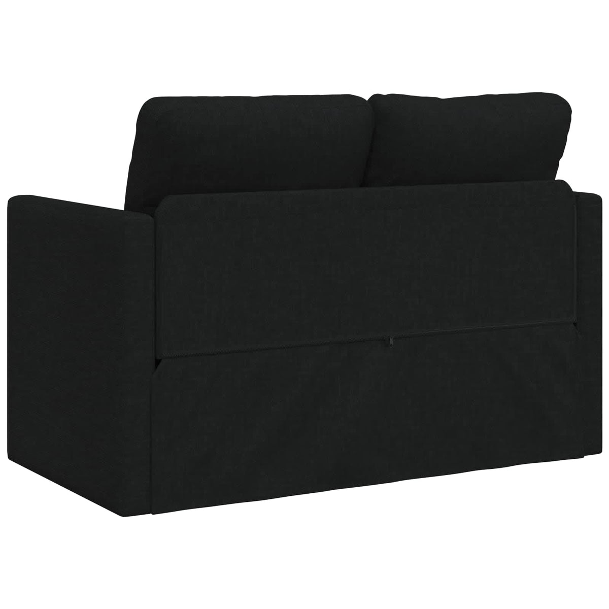 vidaXL Folding Sofa Bed Black 112 x 60 x 55 cm Fabric