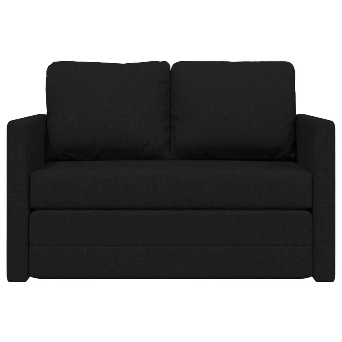 vidaXL Folding Sofa Bed Black 112 x 60 x 55 cm Fabric