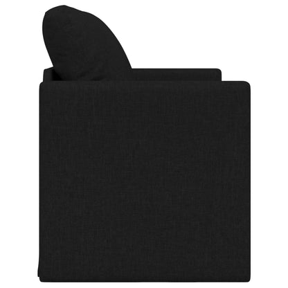 vidaXL Folding Sofa Bed Black 112 x 60 x 55 cm Fabric