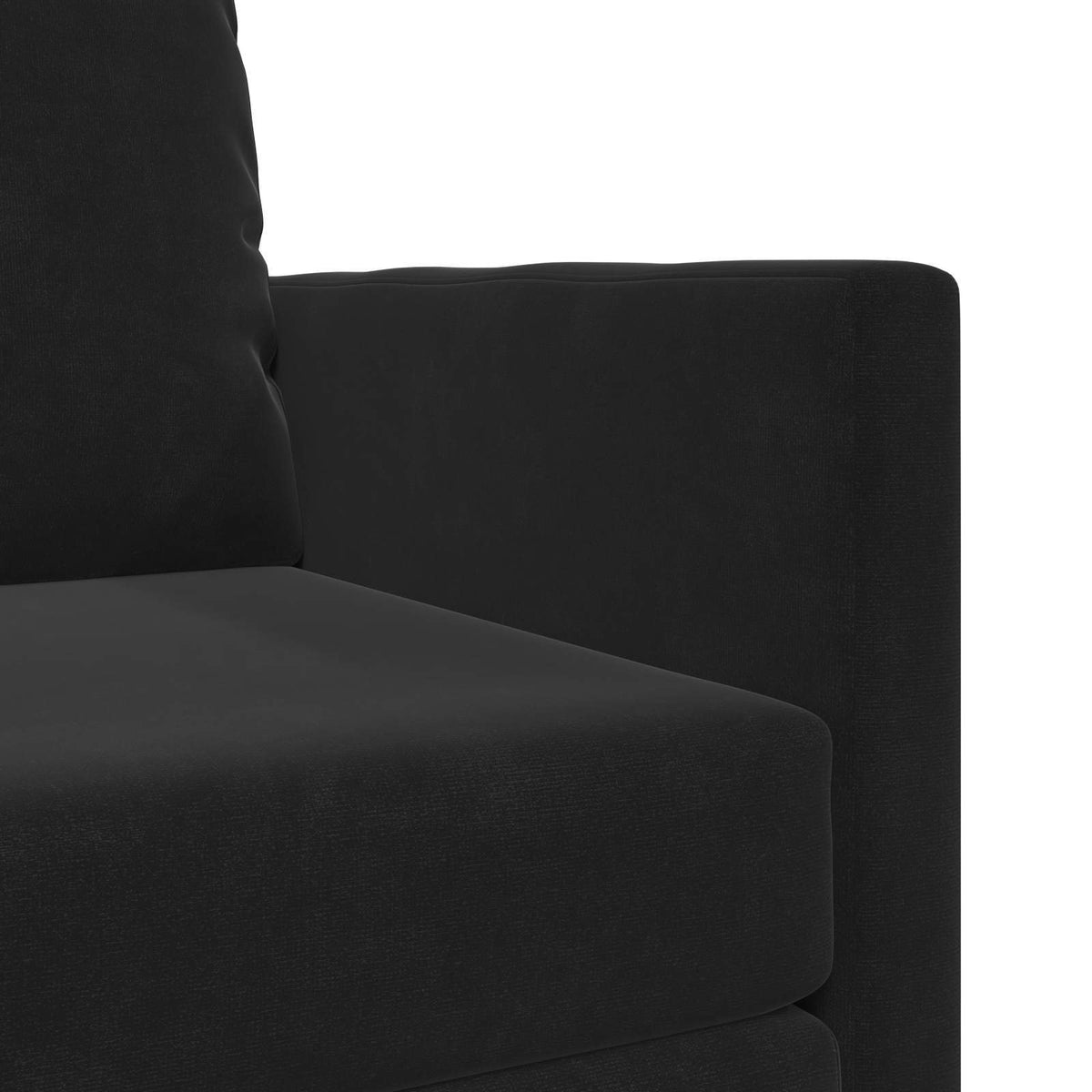 vidaXL Folding Sofa Bed Black 74 x 77 x 81 cm Velvet