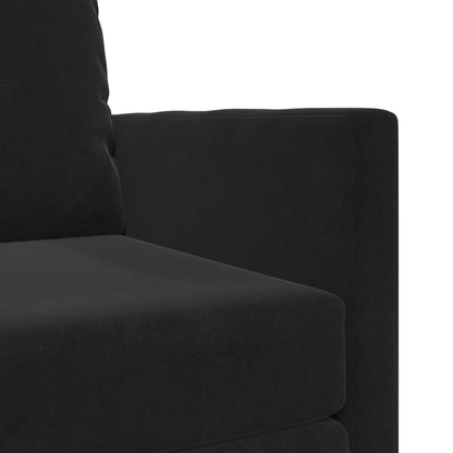 vidaXL Folding Sofa Bed Black 74 x 77 x 81 cm Velvet