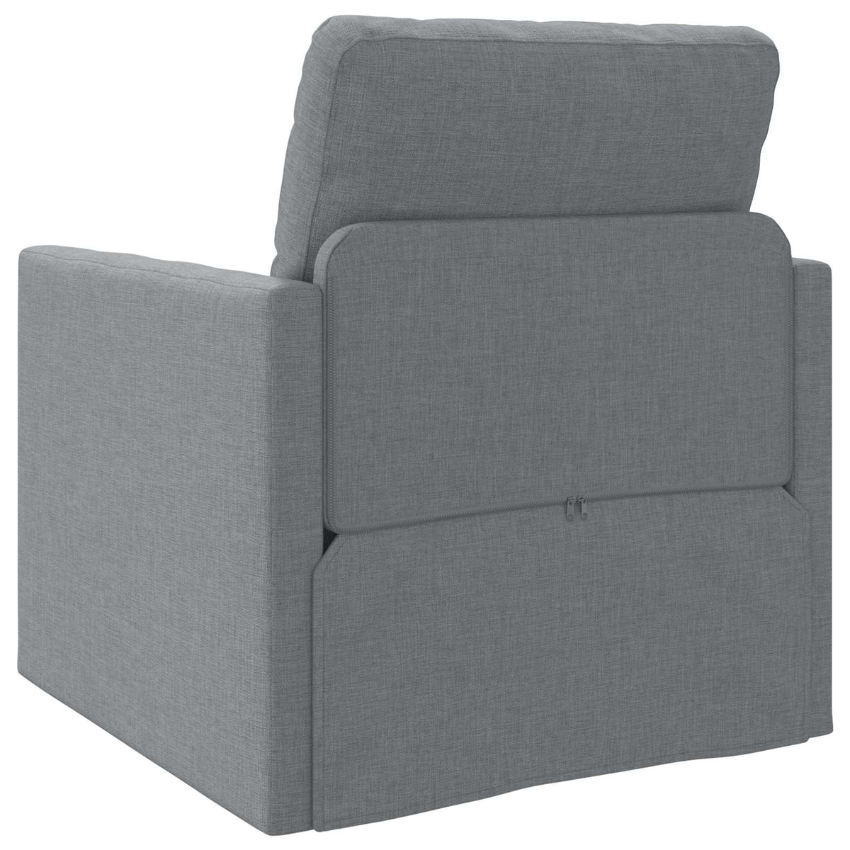vidaXL Folding Sofa Bed Light Grey 74 x 77 x 81 cm Fabric