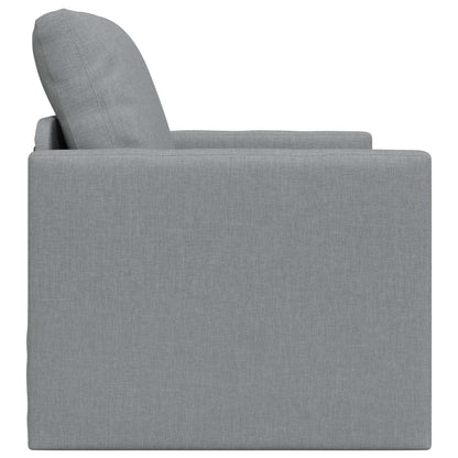 vidaXL Folding Sofa Bed Light Grey 74 x 77 x 81 cm Fabric