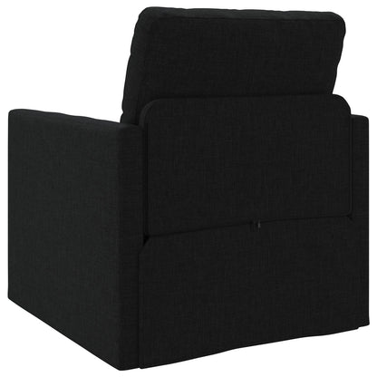 vidaXL Folding Sofa Bed Black 74 x 77 x 81 cm Fabric