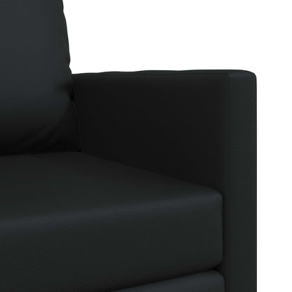 vidaXL Folding Sofa Bed Black 74 x 77 x 81 cm Faux Leather
