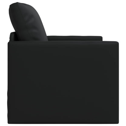 vidaXL Folding Sofa Bed Black 74 x 77 x 81 cm Faux Leather