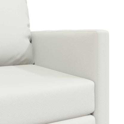 vidaXL Folding Sofa Bed White 74 x 77 x 81 cm Faux Leather