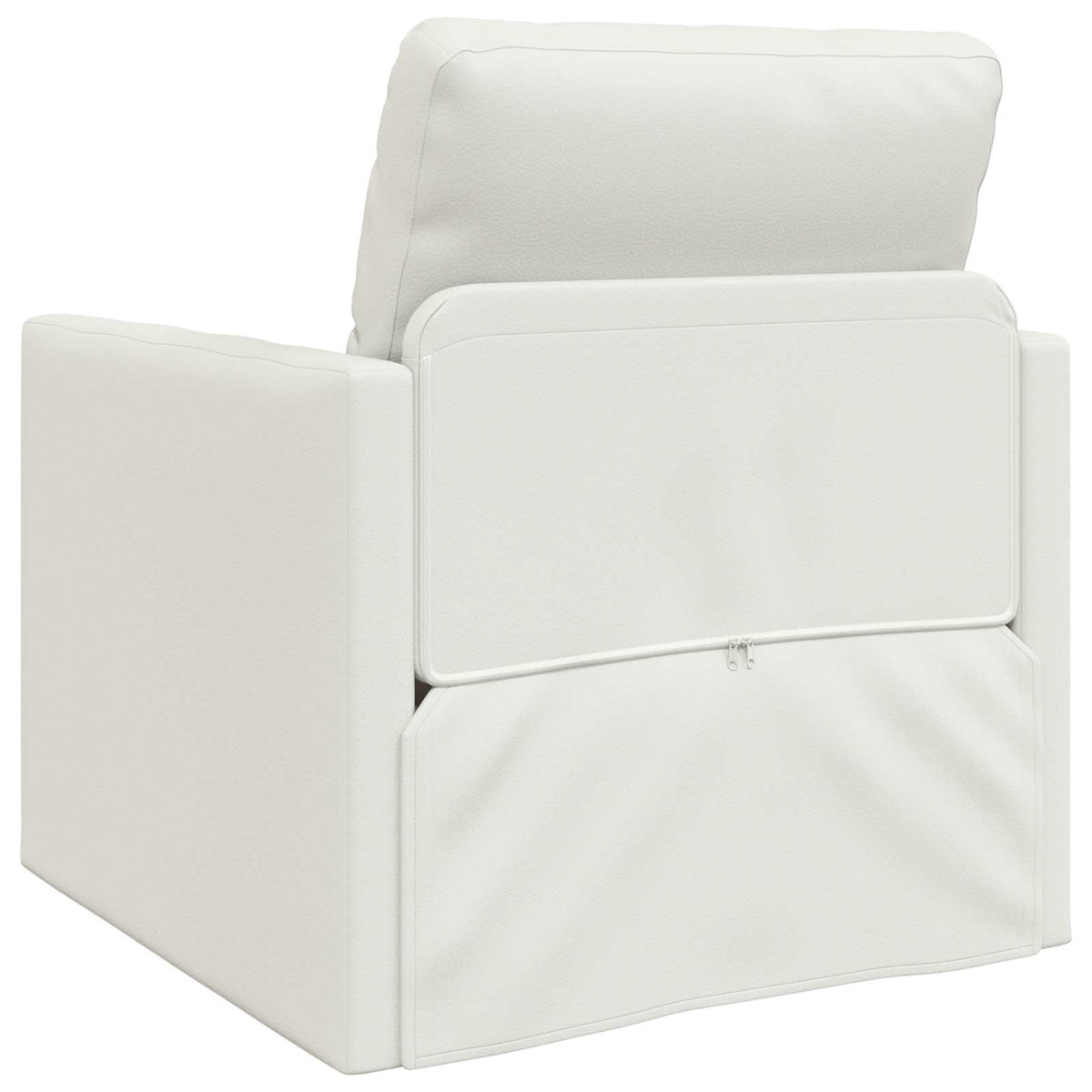 vidaXL Folding Sofa Bed White 74 x 77 x 81 cm Faux Leather