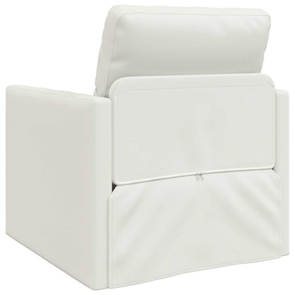 vidaXL Folding Sofa Bed White 74 x 77 x 81 cm Faux Leather