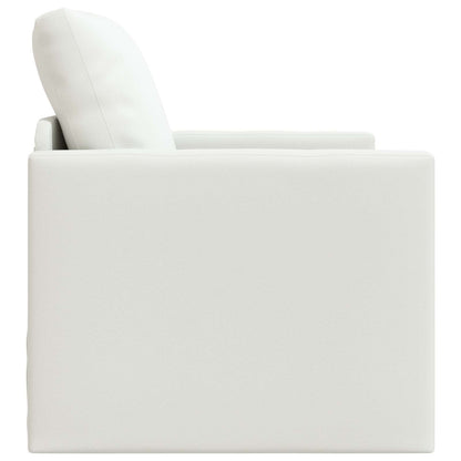 vidaXL Folding Sofa Bed White 74 x 77 x 81 cm Faux Leather