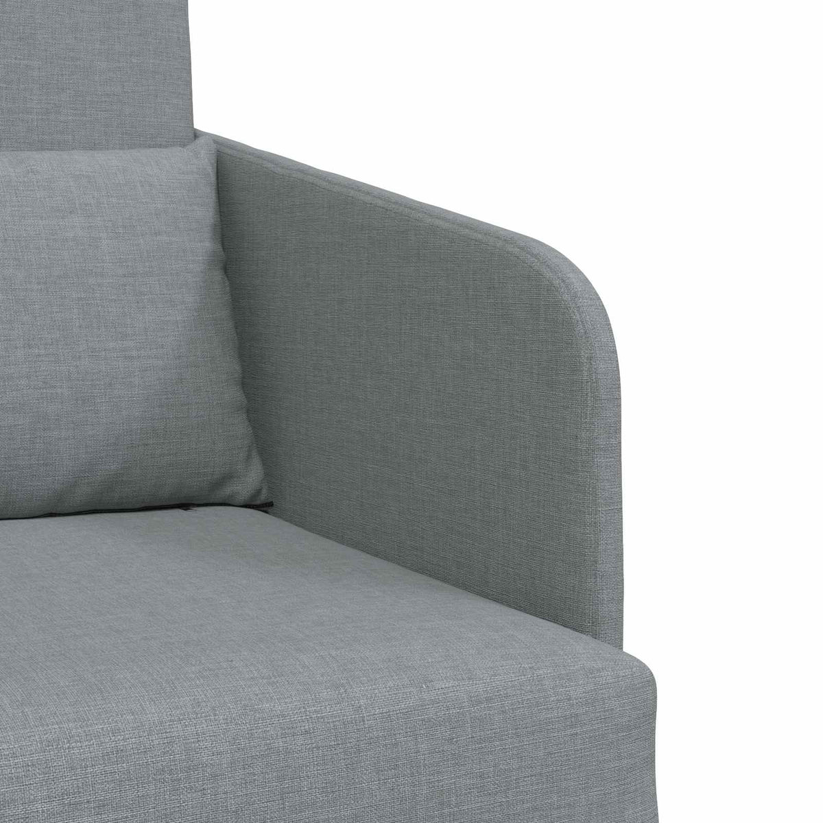 vidaXL Folding Sofa Bed Light Grey 65 x 80 x 83 cm Fabric