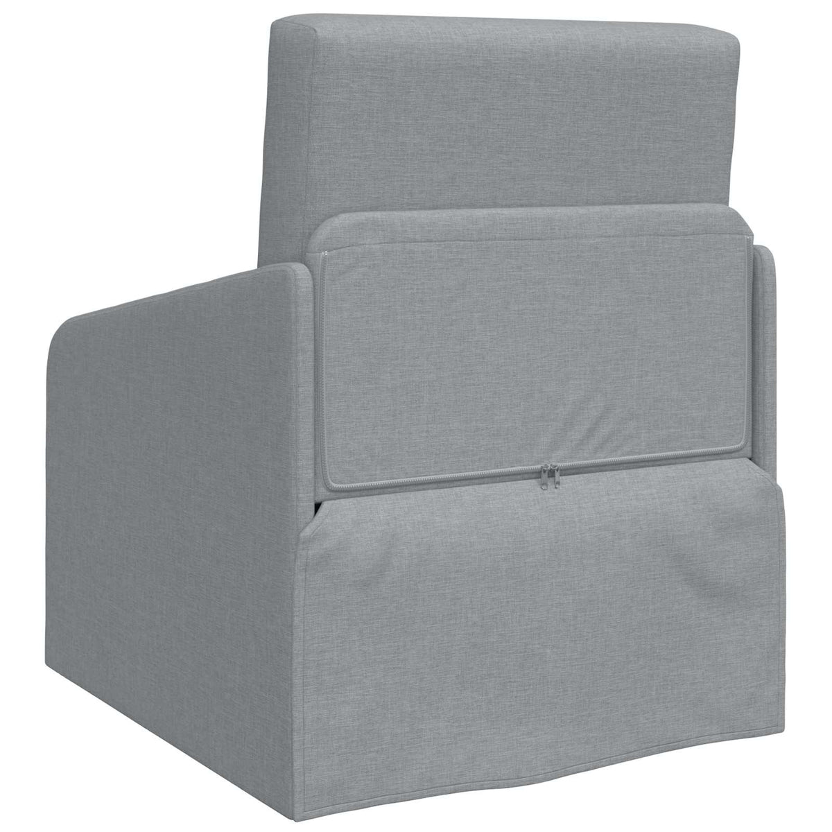 vidaXL Folding Sofa Bed Light Grey 65 x 80 x 83 cm Fabric