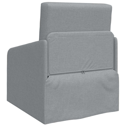 vidaXL Folding Sofa Bed Light Grey 65 x 80 x 83 cm Fabric