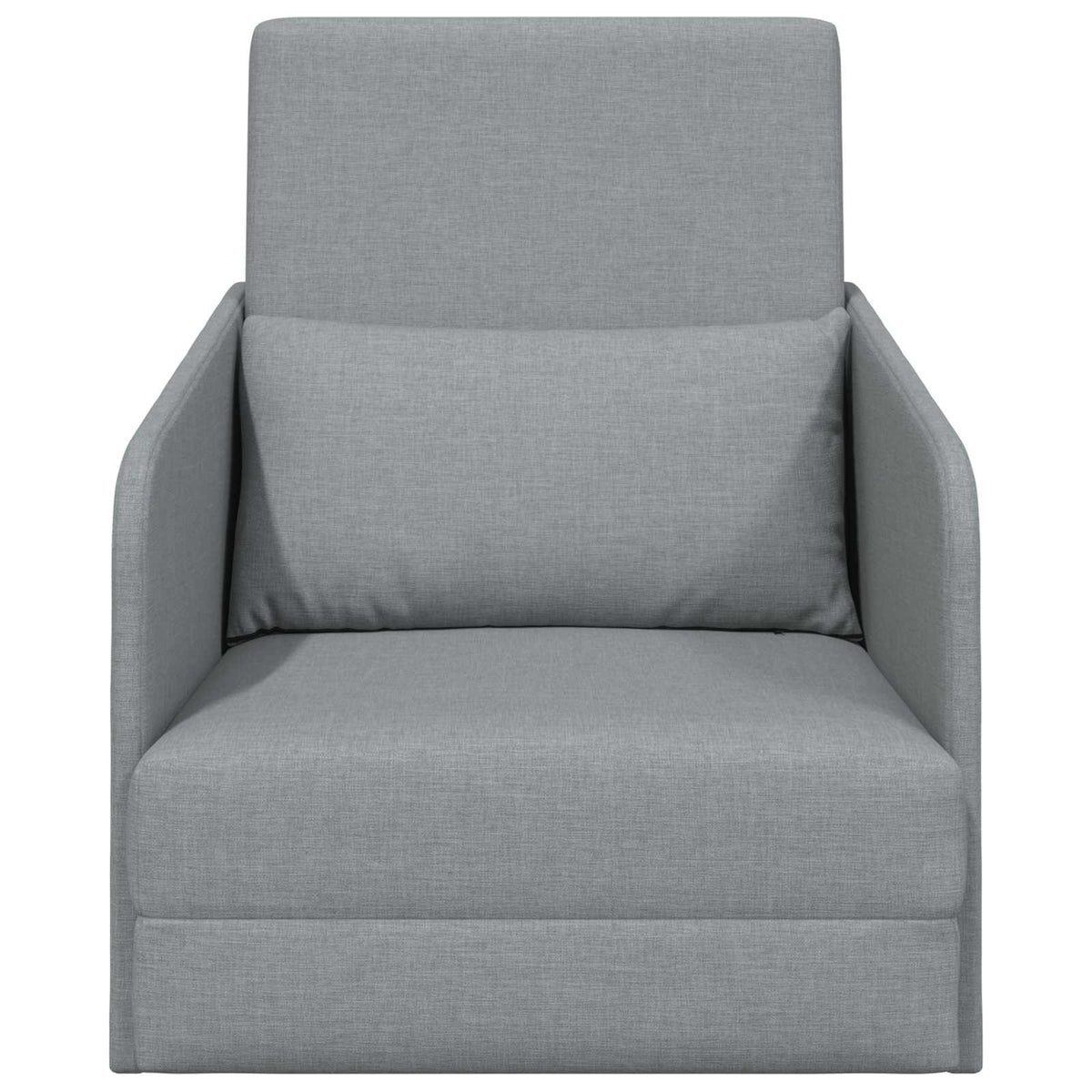 vidaXL Folding Sofa Bed Light Grey 65 x 80 x 83 cm Fabric