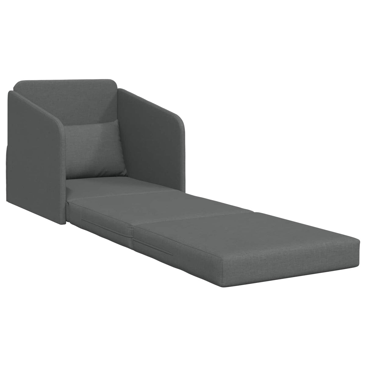 vidaXL Folding Sofa Bed Dark Grey 65 x 80 x 83 cm Fabric