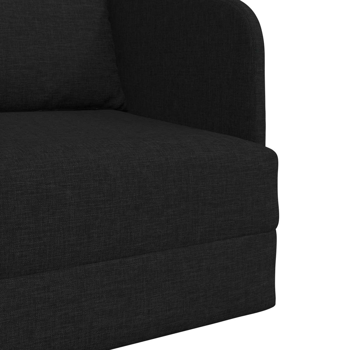 vidaXL Folding Sofa Bed Black 65 x 80 x 83 cm Fabric