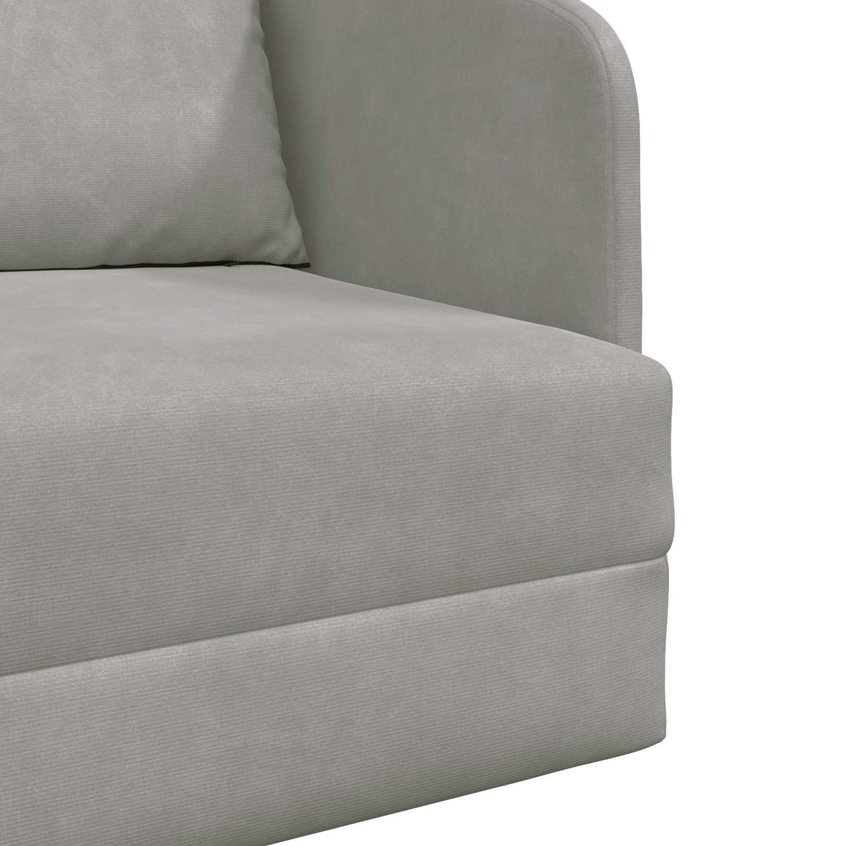 vidaXL Folding Sofa Bed Light Grey 65 x 80 x 83 cm Velvet