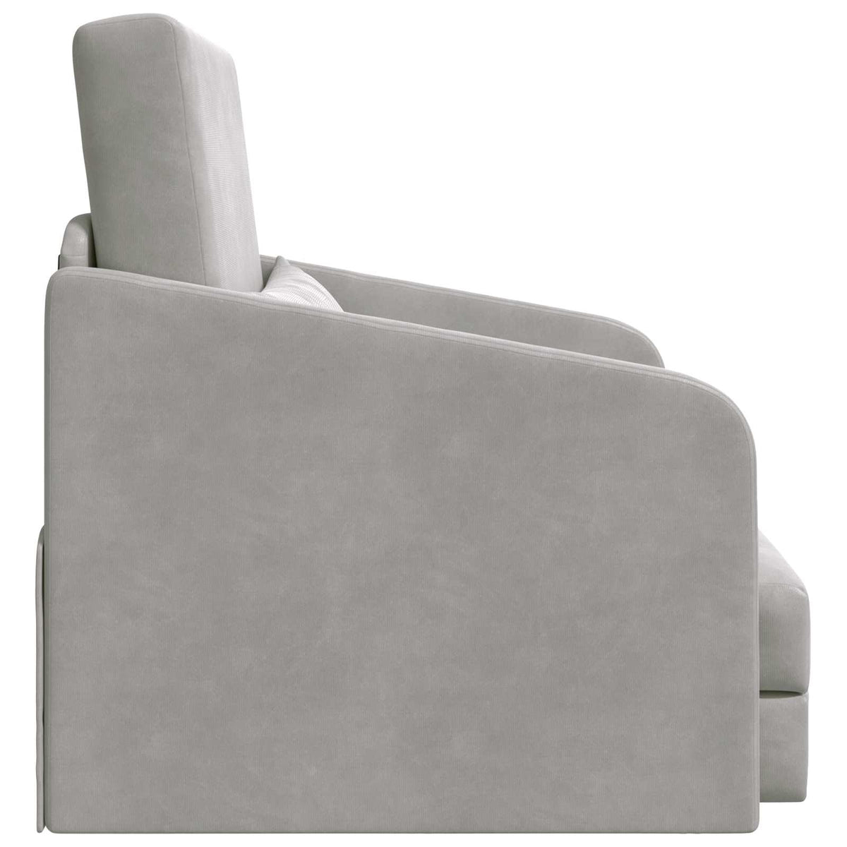 vidaXL Folding Sofa Bed Light Grey 65 x 80 x 83 cm Velvet
