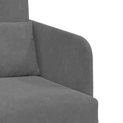 vidaXL Folding Sofa Bed Dark Grey 65 x 80 x 83 cm Velvet