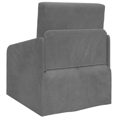 vidaXL Folding Sofa Bed Dark Grey 65 x 80 x 83 cm Velvet