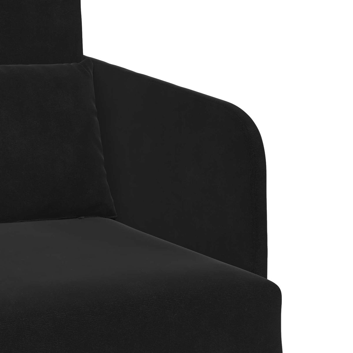 vidaXL Folding Sofa Bed Black 65 x 80 x 83 cm Velvet